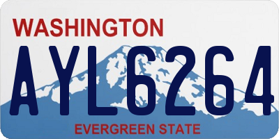 WA license plate AYL6264