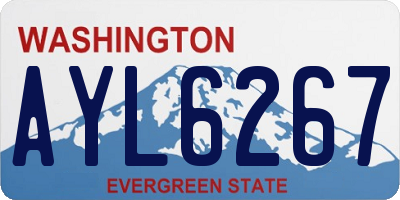 WA license plate AYL6267