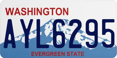 WA license plate AYL6295