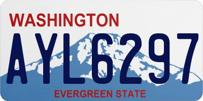 WA license plate AYL6297