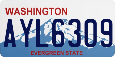 WA license plate AYL6309