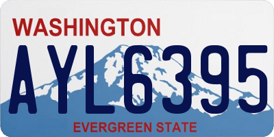 WA license plate AYL6395