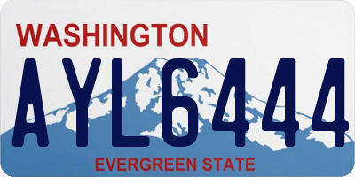WA license plate AYL6444