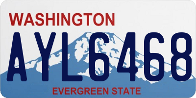WA license plate AYL6468