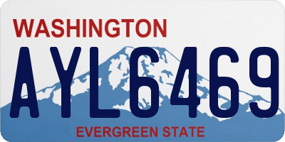 WA license plate AYL6469