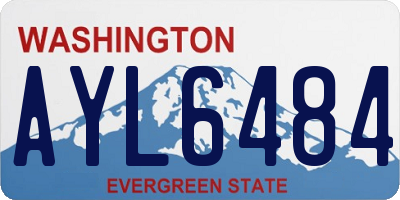 WA license plate AYL6484