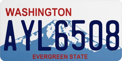 WA license plate AYL6508