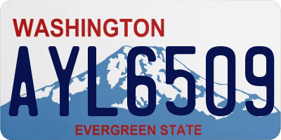WA license plate AYL6509