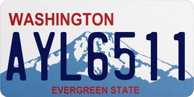 WA license plate AYL6511