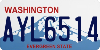 WA license plate AYL6514