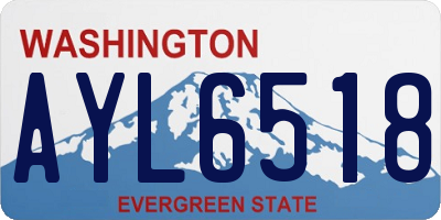 WA license plate AYL6518