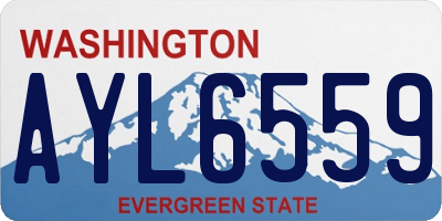 WA license plate AYL6559