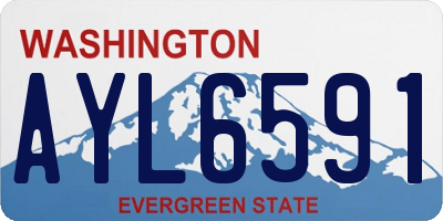 WA license plate AYL6591