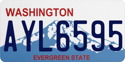 WA license plate AYL6595