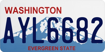 WA license plate AYL6682