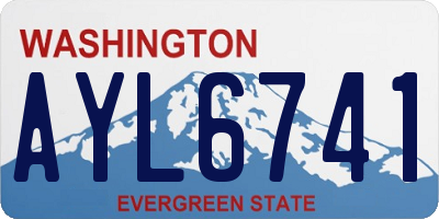 WA license plate AYL6741