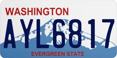 WA license plate AYL6817