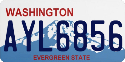 WA license plate AYL6856
