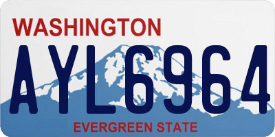 WA license plate AYL6964