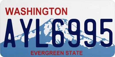 WA license plate AYL6995
