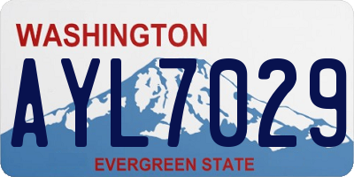 WA license plate AYL7029
