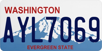WA license plate AYL7069