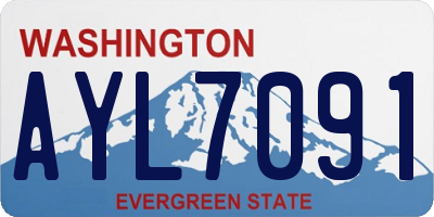 WA license plate AYL7091
