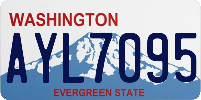 WA license plate AYL7095