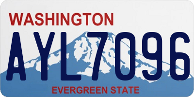 WA license plate AYL7096