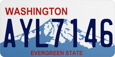 WA license plate AYL7146