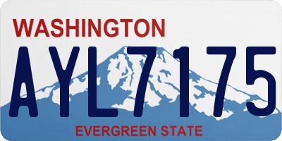WA license plate AYL7175