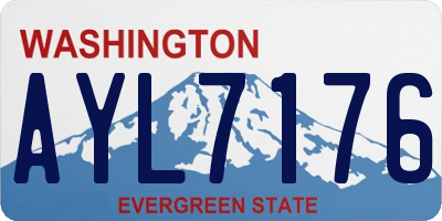 WA license plate AYL7176