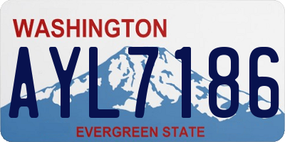 WA license plate AYL7186
