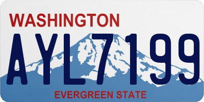 WA license plate AYL7199