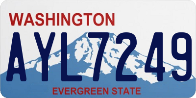 WA license plate AYL7249