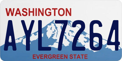 WA license plate AYL7264