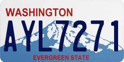 WA license plate AYL7271