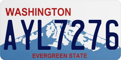 WA license plate AYL7276