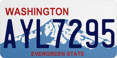 WA license plate AYL7295