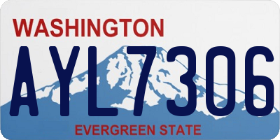 WA license plate AYL7306