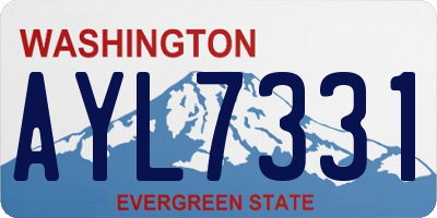 WA license plate AYL7331