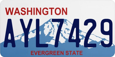 WA license plate AYL7429