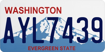WA license plate AYL7439