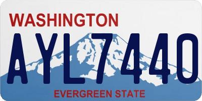 WA license plate AYL7440