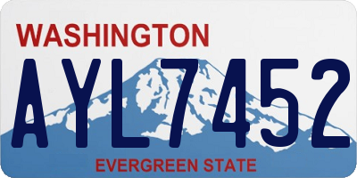 WA license plate AYL7452