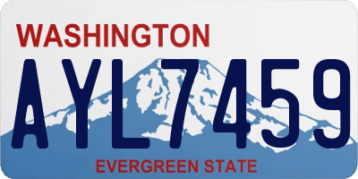WA license plate AYL7459