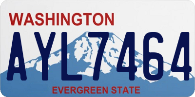 WA license plate AYL7464