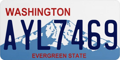 WA license plate AYL7469