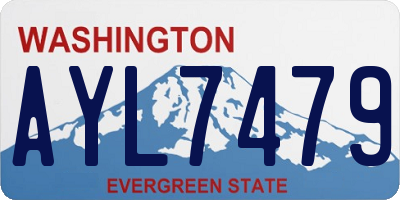 WA license plate AYL7479