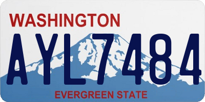 WA license plate AYL7484